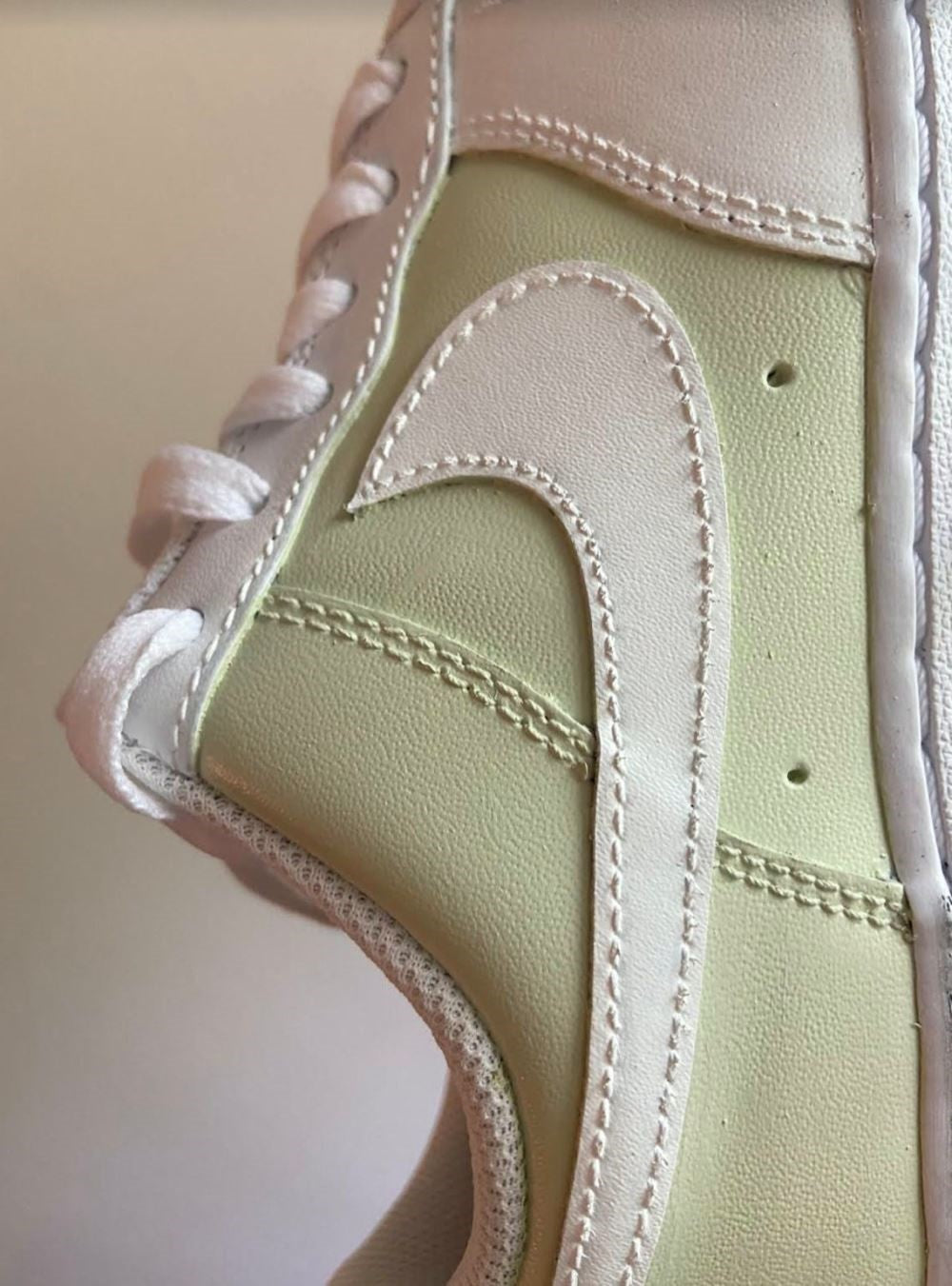 Green White Custom Air Force 1