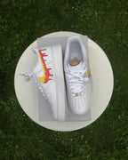 Yellow Orange Drip Custom Air Force 1