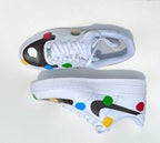 Color Black Swoosh Custom Air Force 1