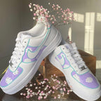 Purple White Cloud Custom Air Force 1