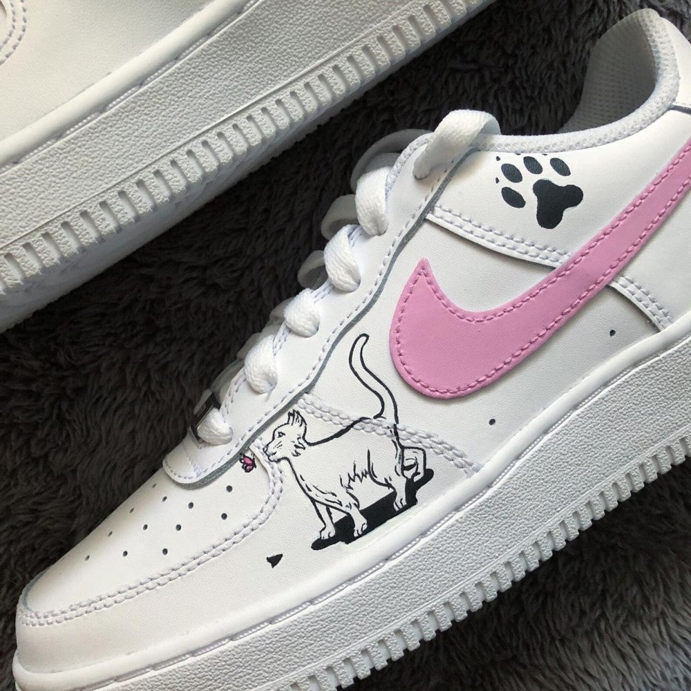 Pink Cat Custom Air Force 1