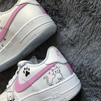 Pink Cat Custom Air Force 1