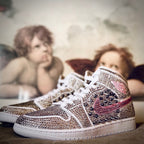 Pink White Diamond Custom Air Jordan 1