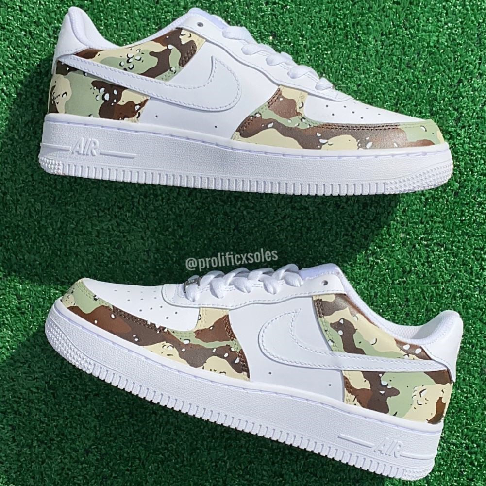 Green Camouflage Custom Air Force 1