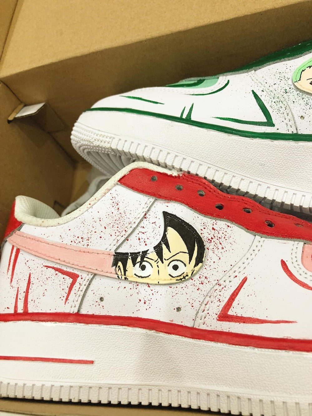Luffy Zoro Custom Air Force 1