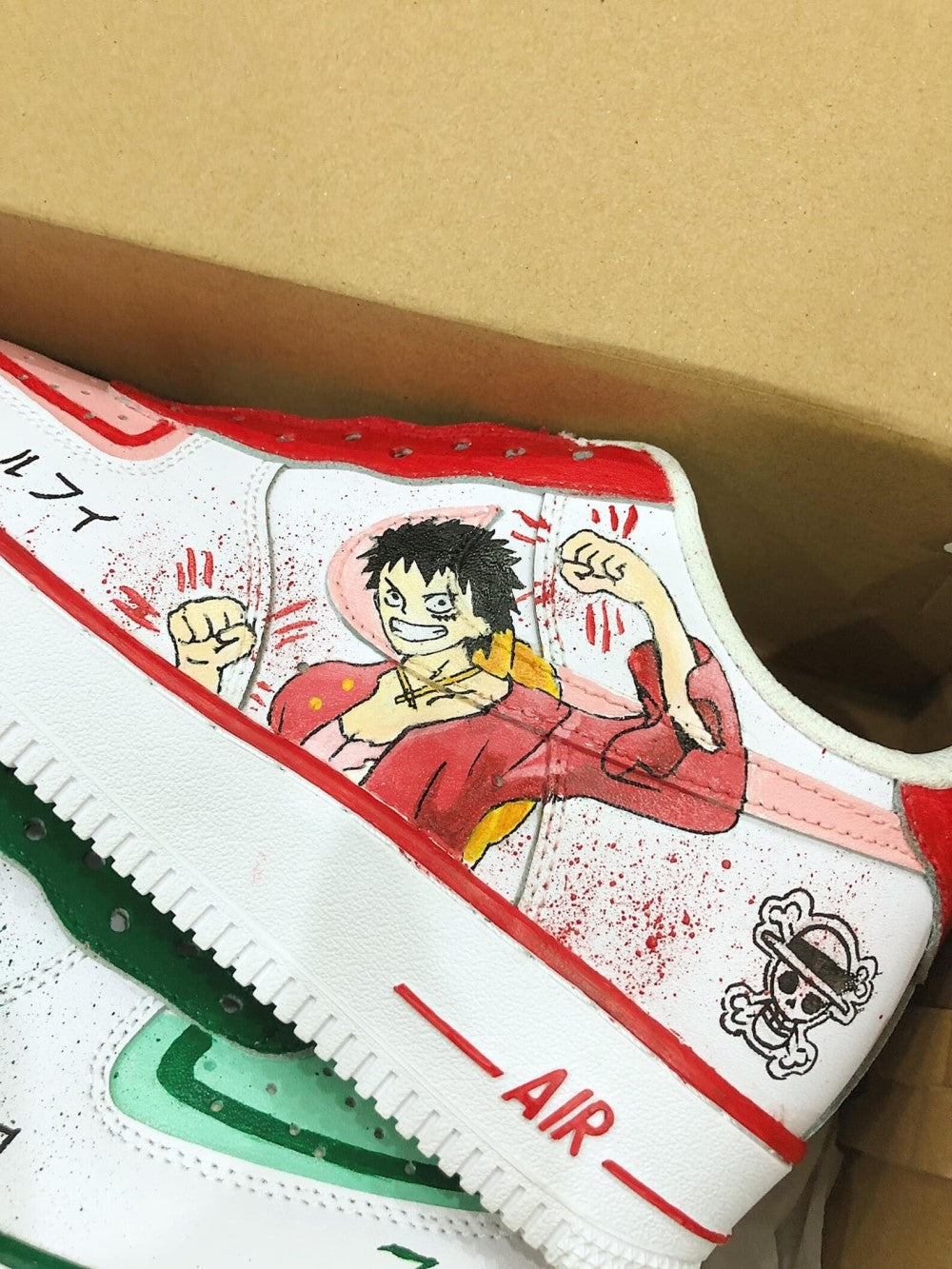 Luffy Zoro Custom Air Force 1