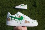 Hand Painted Money Bag Custom Air Force 1 Sneakers