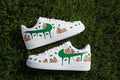 Hand Painted Money Bag Custom Air Force 1 Sneakers