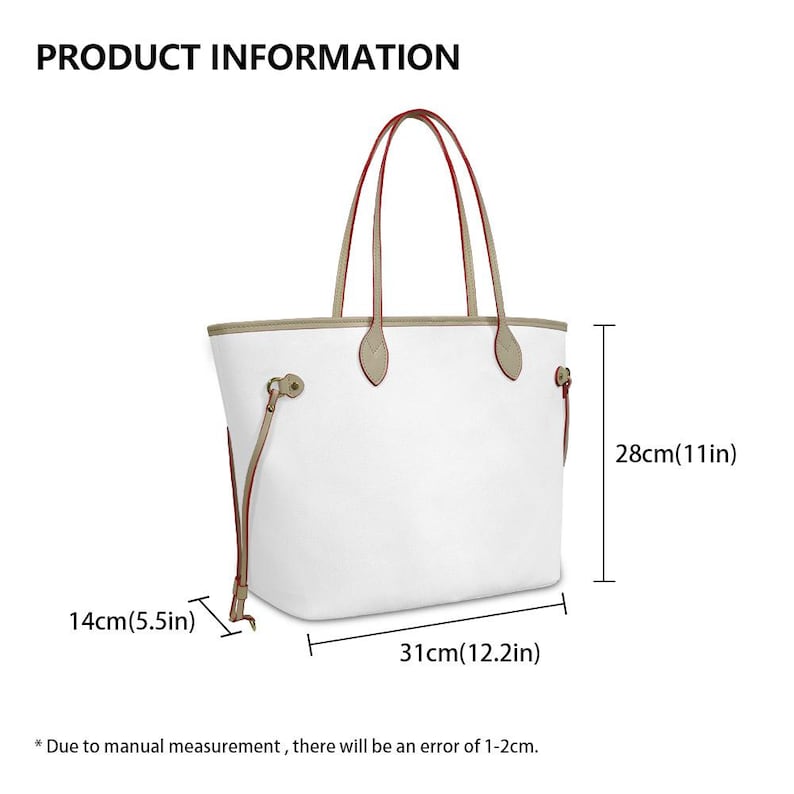 Vintage Betty Boop Printed Women's Large Capacity Leather Tote Bag With Internal Zip Pocket Delicate Stitching Metal Buckle, Fashion Casual Daily Shoulder Handbag Perfect to Match Custom Air Force 1 Custom Sneakers