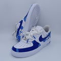 Navy Blue Flowers Custom Air Force 1