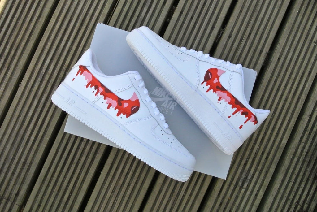 Red Camouflage Drip Custom Air Force 1