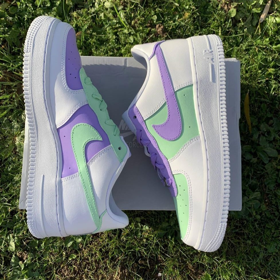 Purple Green Custom Air Force 1