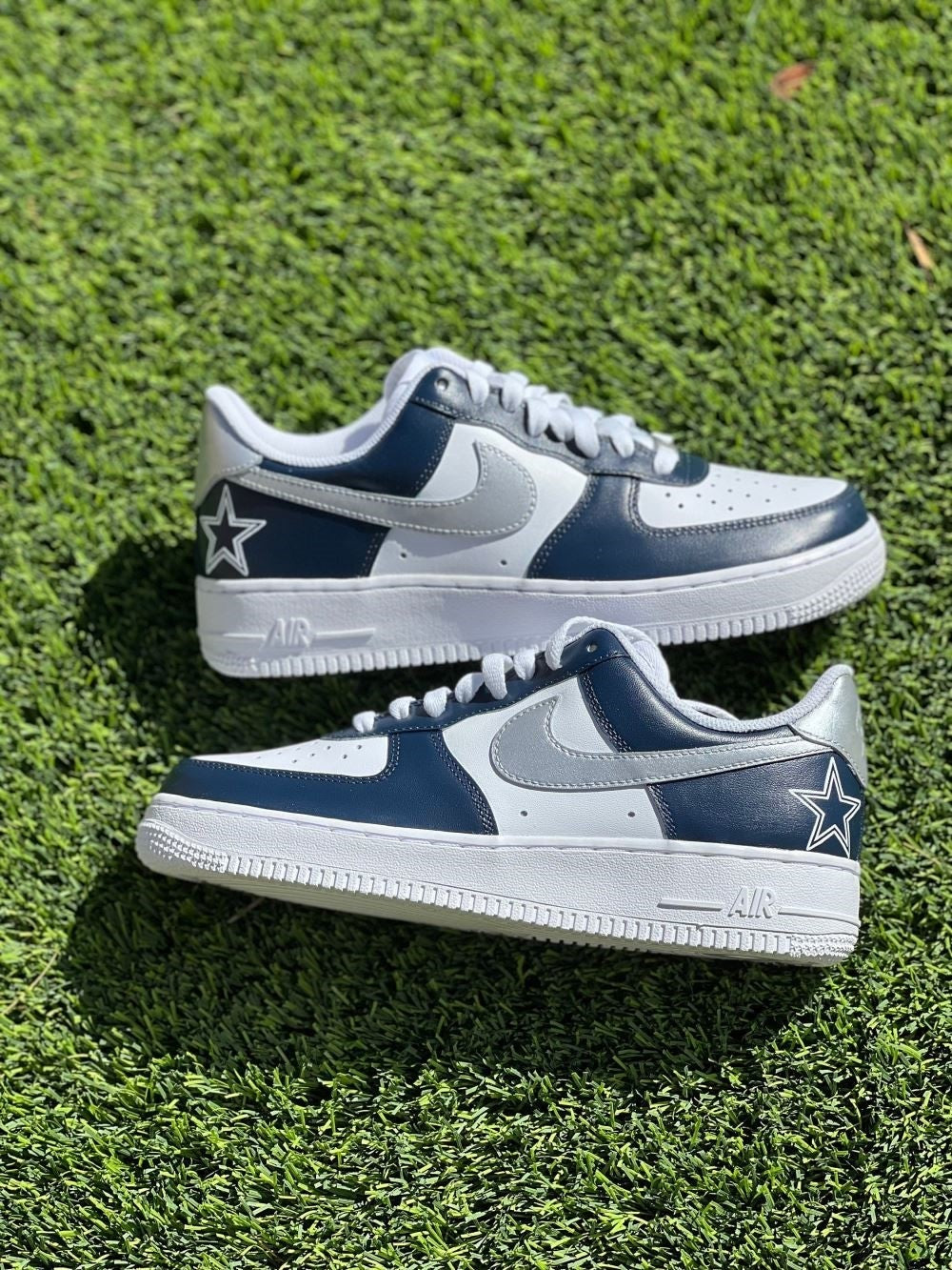 Navy Blue Star Custom Air Force 1