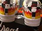 Flame Swoosh Drip Custom Air Force 1