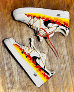 Flame Swoosh Drip Custom Air Force 1