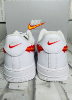 Flame Fire Swoosh Custom Air Force 1