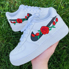 Black Red Rose Custom Air Force 1