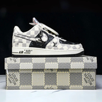 Hand Painted Custom Checkered Air Force 1 Sneakers