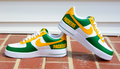 Hand Painted Green Bay Packers Custom Air Force 1 Sneakers