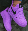 Hand Painted Purple Custom Air Force 1 Sneakers