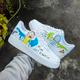 Hand Painted Rick & Morty Custom Air Force 1 Sneakers