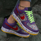 Joker HA Purple Red Neon Green Custom Air Force 1