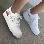 KAWS Cartoon Baby Blue Red Custom Air Force 1