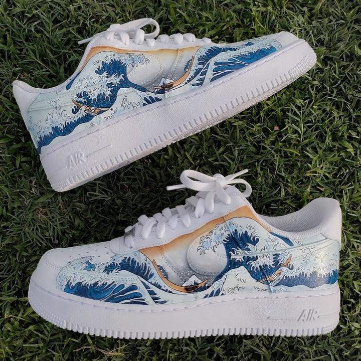 Waves Ukiyo-e Custom Air Force 1