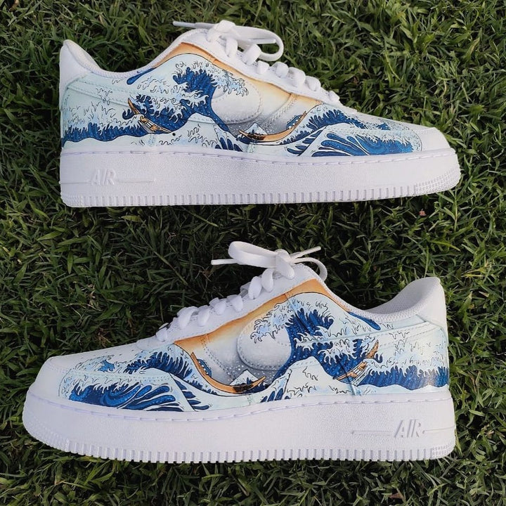 Waves Ukiyo-e Custom Air Force 1