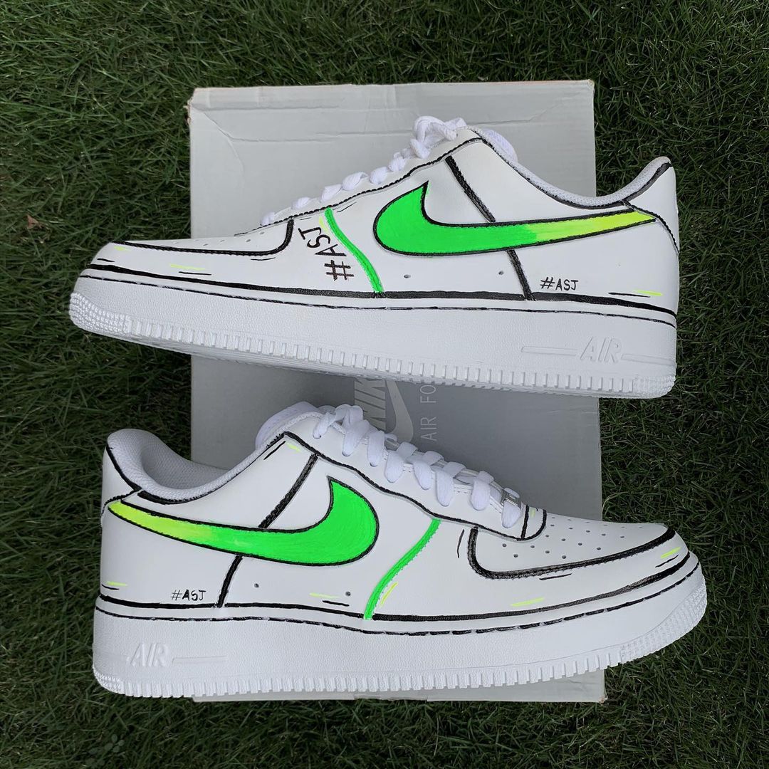 Green Line Custom Air Force 1