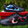 Dragon Waves Black Custom Air Force 1