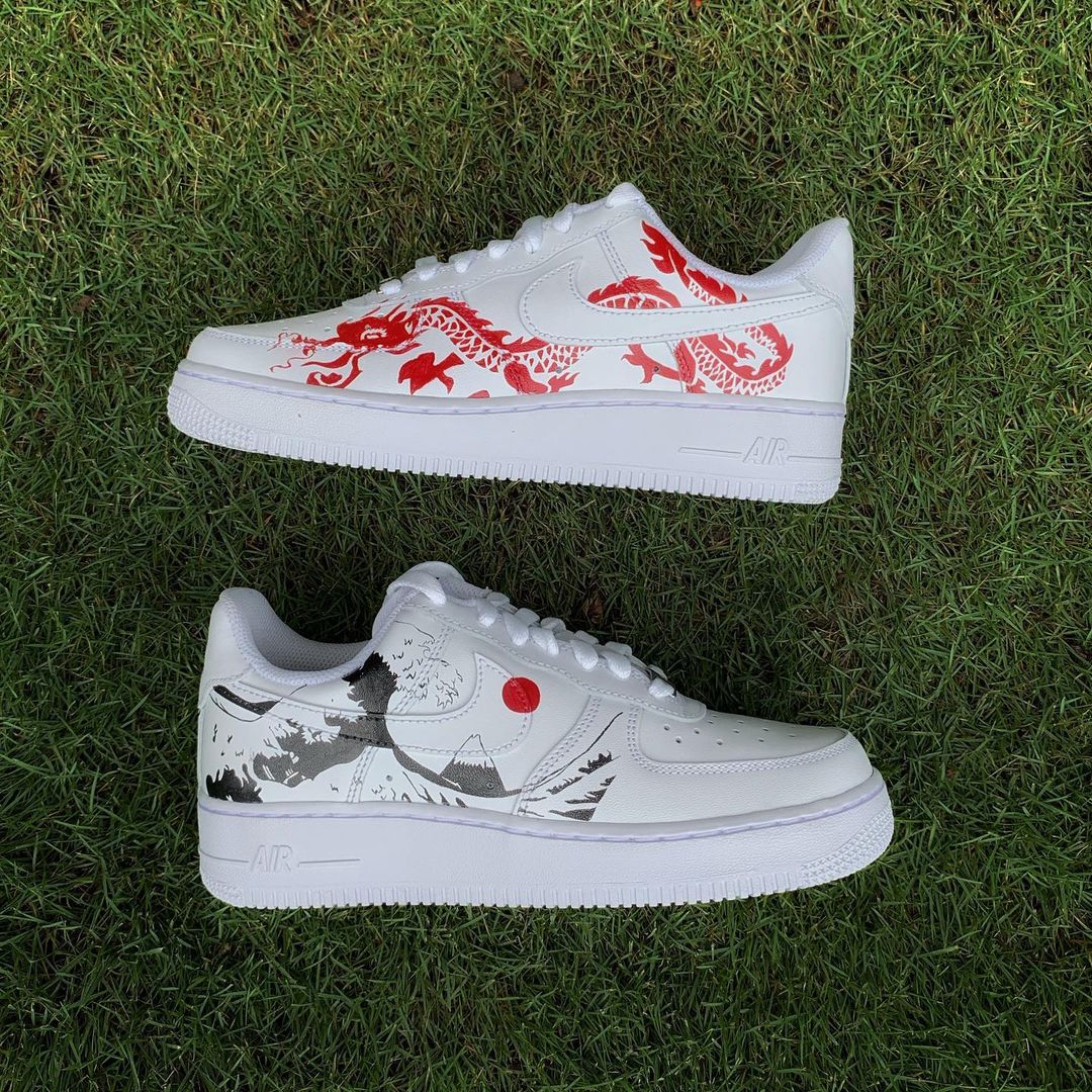 Rising Sun Dragon Ocean Custom Air Force 1