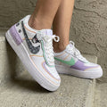 Kuromi And Skulls Baby Purple Green Custom Air Force 1 Shadow