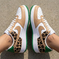 Leopard Print Tan Green Custom Air Force 1