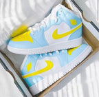 Blue Yellow Custom Air Jordan 1