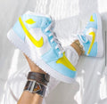 Blue Yellow Custom Air Jordan 1