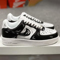 Lightning Pattern Black White Custom Air Force 1