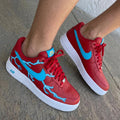 Lightning Red Baby Blue Custom Air Force 1