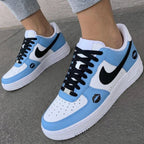 Lip Print Baby Blue Custom Air Force 1