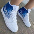 Los Angeles Dodgers Baseball White Blue Custom Air Jordan 1