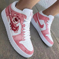 Lotso Bear Baby Pink Red Custom Air Jordan 1