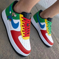 Luigi Cartoon Green Blue Yellow Red Custom Air Force 1