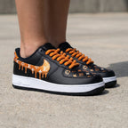 LV Drip Black Orange Custom Air Force 1