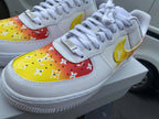 LV Drip Pattern Red Yellow Custom Air Force 1