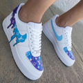 LV Drip Purple Baby Blue Custom Air Force 1