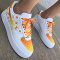 LV Logo Orange Yellow Custom Air Force 1
