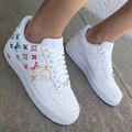 LV Monogram Butterflies Colorful Custom Air Force 1