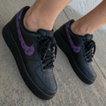 LV Monogram Purple Black Custom Air Force 1