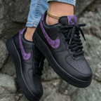 LV Monogram Purple Black Custom Air Force 1