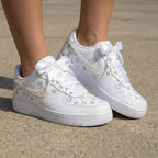 LV Pattern Pearl Embellished Custom Air Force 1